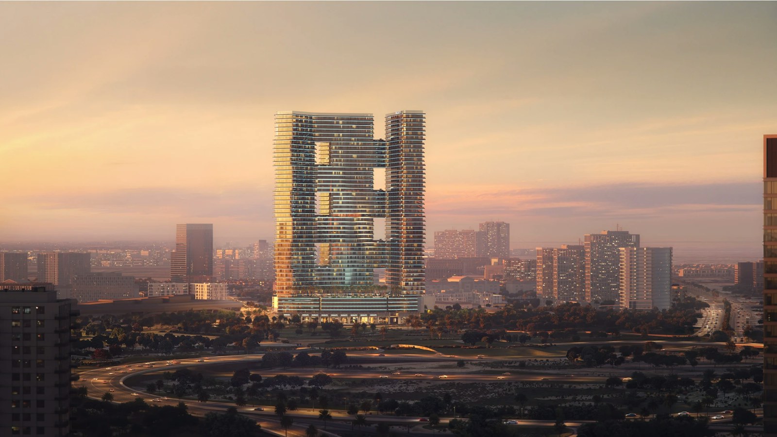 Binghatti Skyterraces, exterior