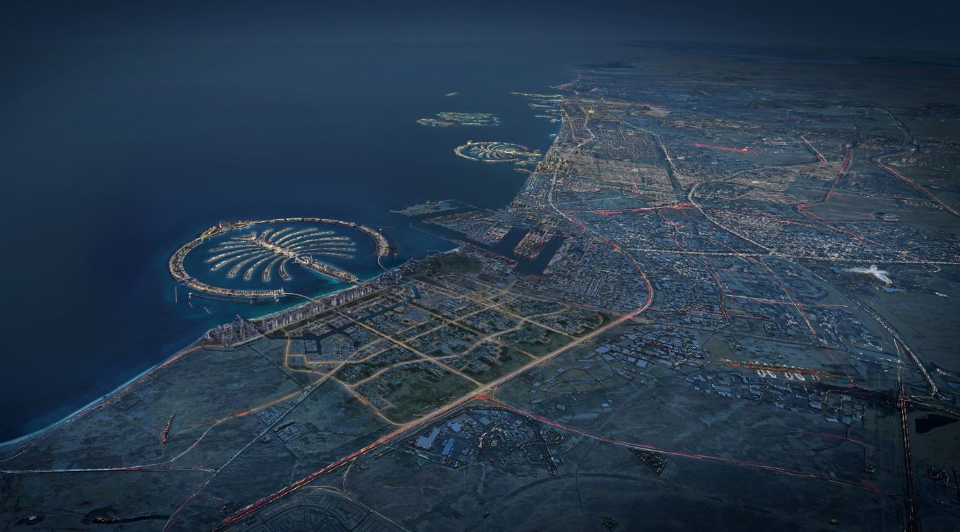 Palm Jumeirah from above